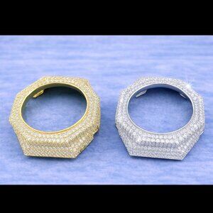 Moissanite Bezel Cover for GA-2100 Style Watch | Pass Diamond Tester